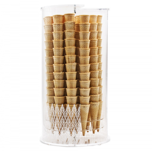 Cylindrical display for ice cream cones