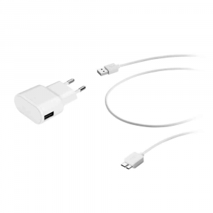 Samsung Wall Charger 1USB 1A with Micro USB 3.0 cable 1,6m - White