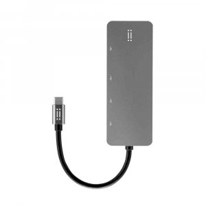 Aiino - Hub USB-C a 4 porte hubs USB 3.0 in alluminio per MacBook e iPad