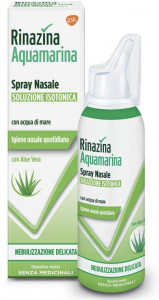 Rinazina Aquamarina Isotonica Aloe Spay Nebulizzazione Delicata 100ml
