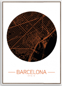 Tela Barcelona map