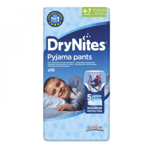 Drynites Pyjama Pants Mutandine Assorbenti Per La Notte 4-7 Anni 10 Unità 