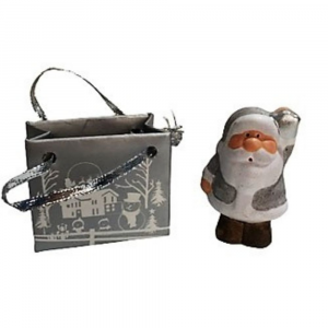 Babbo Natale in miniatura con sacchetto segnaposto