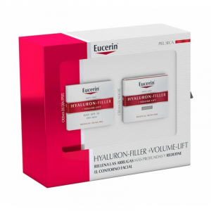 Eucerin Hyaluron-Filler Facial Case Volume-Lif Dry Skin 50ml+Night Case Set 2 Pezzi