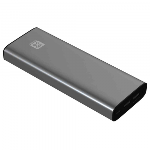 Batteria Esterna Power Bank USB-C per MacBook iPhone 20100mAh grey