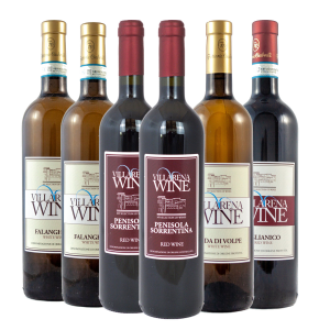 Villarena Wine Combo Penisola Sorrentina Red Wine, Falanghina, Aglianico & Coda di Volpe