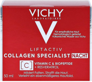 Vichy Liftactiv Collagen specialist notte- trattamento notte, riduce le rughe, rassoda la pelle, riattiva la luminosità