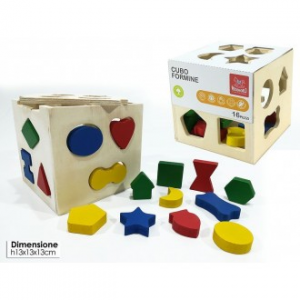 General Trade Gioco Cubo Con Forme In legno Colorate Forme Geometriche Da Assemblare
