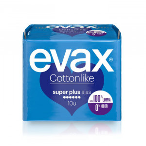 Evax Cottonlike Súper Plus With Wings 10 Units 