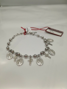 Bracciale donna Manuel Zed rosario con ciondoli sacri H2405_5500 LISTINO 49