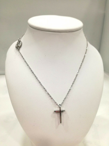 Collana sacra donna Manuel Zed con croce in acciaio Q2311_5500 