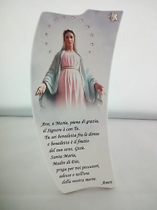 Icona Ave Maria in legno Leader Argenti 08.50151