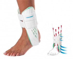 Cavigliera bivalve con schiuma automodellante AIRCAST DJO