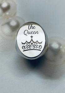 Anello ovale argento the queen