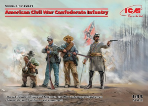 1/35 American Civil War Confederate Infantry (100% new molds)