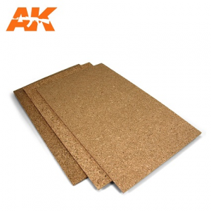 CORCK SHEETS - FINE GRAINED - 200 x 290 x 6mm (1 SHEETS)