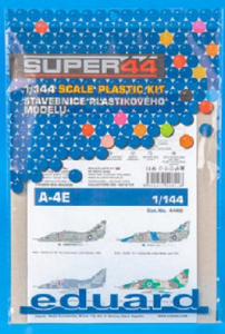 Super 44 edition kit of US jet aircraft A-4E in 1/144 scale.