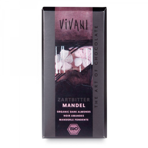 Cioccolato fondente con mandorle Vivani