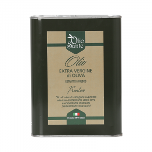Olio EVO Frantoio 2L 2021/22 - Olio extravergine di oliva Italiano cultivar Frantoio Sante in Latta da 2 Litri - 