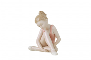 Royal Class - Ballerina streching in porcellana