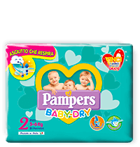 Pampers Baby Dry Mini - Taglia 2 (3-6kg) - 24 Pannolini