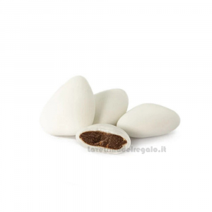 Conf. 5 pz - Confetti Cuore bianchi al cioccolato William Di Carlo Sulmona - Italy