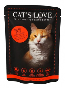 CAT'S LOVE - Adult MANZO 85g olio di cardo e tarassaco