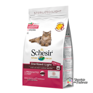 Schesir | Secco Gatto | Sterilized & light con prosciutto / 1.5Kg
