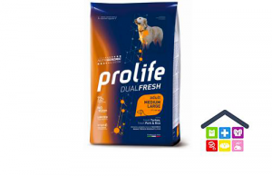 Prolife | Linea Dual Fresh | Adult Medium/Large - Tacchino, Maiale e Riso / 2,5 kg - 12 kg
