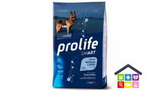 Prolife | Linea Smart | Adult Medium /Large - Trota e Riso / 2,5 kg - 12 kg