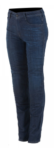 Jeans moto donna Alpinestars DAISY V2 Rinse Plus Blu