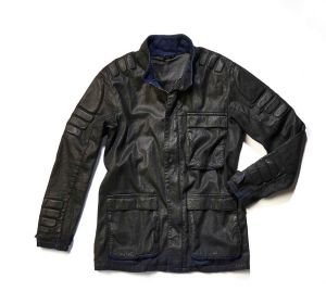 Giacca moto Pmj - Promo Jeans District grigio antracite