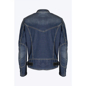 Giacca moto jeans Pmj - Promo Jeans Miami