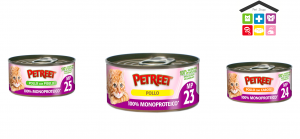 Petreet-100% monoproteico pollo, pollo e piselli, pollo e carote 0,60gr
