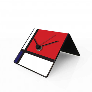 Orologio da tavolo con calendario perpetuo Arte Mondrian 10x10x10 cm
