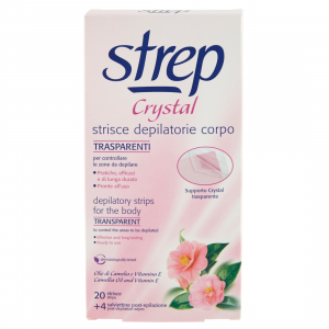 STREP Crystal Strisce Depilatorie Corpo Trasparenti x20