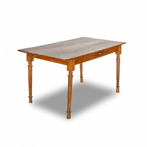 Tavolo / Scrivania in legno di teak con cassetto centrale
