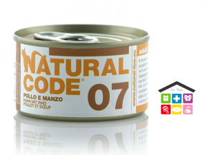 Natural code 07 POLLO E MANZO 0,85g