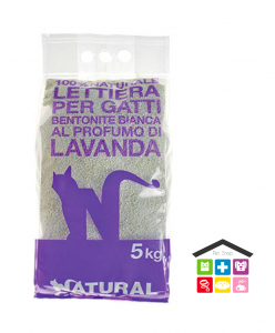 Natural code LETTIERA BENTONITE 5lt lavanda