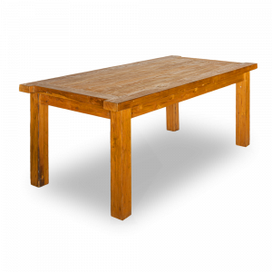 Tavolo in legno di teak recuperato da vecchie costruzioni balinesi