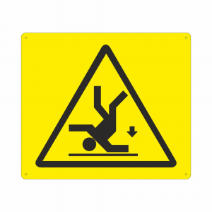 Cartello Simbolo pericolo di caduta