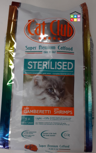 Cat club sterilised gamberetti  1,5kg 
