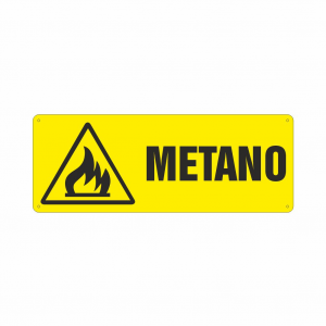 Cartello Pericolo metano
