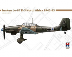 Hobby 2000: 1/48; Junkers Ju-87 D-3 North Africa 1942-43 ( Hasegawa + Cartograf )