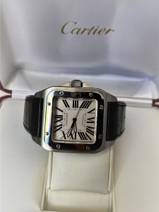 Orologio secondo polso Cartier Santos 100XL