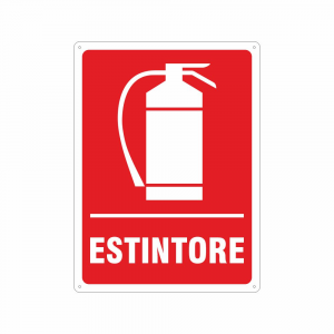 Cartello Antincendio Estintore Simbolo Testo - Foto 3