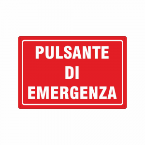 Cartello pulsante di emergenza