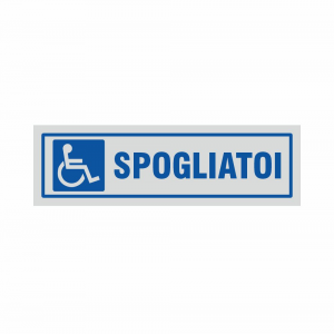 Adesivo Spogliatoio riservato ai disabili