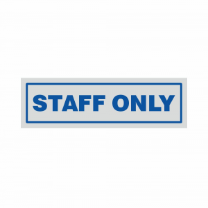Adesivo Staff only