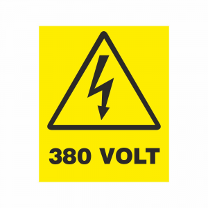 Adesivo Pericolo Corrente elettrica 380 volt